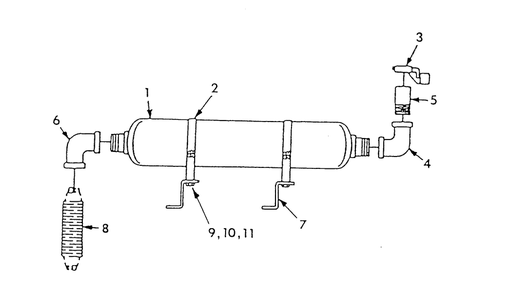 Exhaust Muffler Diagram and Parts List for 9303-3  Generac Generator