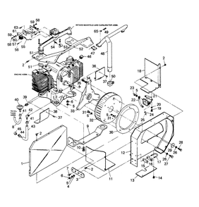 Engine Accessories And Sheet Metal Diagram and Parts List for 6931-3  Generac Generator