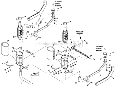 Ev Mfl 6.8 Cpl C5 Emsn Diagram and Parts List for HT13068JNAC (7642346)(2012) Generac Generator