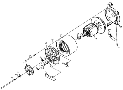 Alternator Diagram and Parts List for 6984-0  Generac Welder