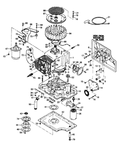 Engine Parts Diagram and Parts List for 6245-1  Generac Generator
