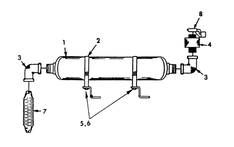 Muffler Diagram and Parts List for 9106-0  Generac Generator