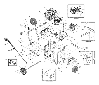 Fig-0 Diagram and Parts List for G0068550  Generac Pressure Washer