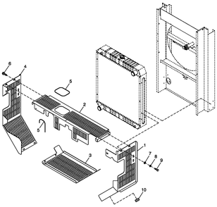 Engine Guards 5.4l/6.8l C5 Diagram and Parts List for QT08054ANNNA (4842570 - 4862749)(2007) Generac Generator