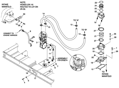 Fuel Nat. Gas And Lp Vapor 6.8l 4 Pole Diagram and Parts List for ST07068ANSN (5378096)(2009) Generac Generator