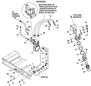 Fuel Lp Vapor C4 Diagram and Parts List for QT06030ANSN (4361373 - 5017502)(2008) Generac Generator