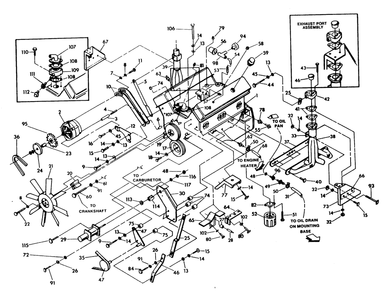 Engine Parts (Part 1) Diagram and Parts List for 9657-2  Generac Generator