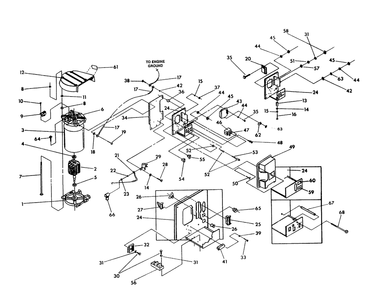 Alternator And Panel Diagram and Parts List for 9600-2  Generac Generator