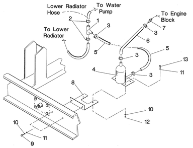 Part Location Diagram of 80723 Generac Tee, Hose Connection