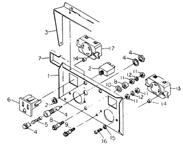 Panel Manual Start Units No. 62002 Diagram and Parts List for G4050 (8751-1)(8751-1) Generac Generator