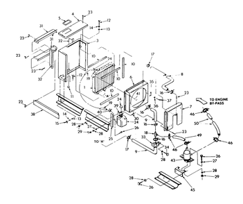 Radiator 4w118e Diagram and Parts List for 9112-7  Generac Generator