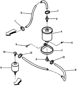 Part Location Diagram of 29608 Generac Fuel Filter