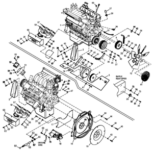 Engine Diagram and Parts List for 0049882 (4060538 - 4163236)(2005) Generac Generator