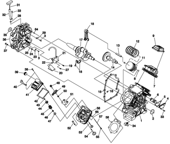 Engine 3 Diagram and Parts List for 0052470 (4913782 - 4933931)(2007) Generac Generator