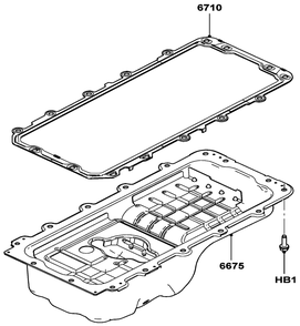 5.4l Gas Engine Oil Pan And Level Indicator Diagram and Parts List for QT08054ANSNA (5981037 - 5981038)(2010) Generac Generator