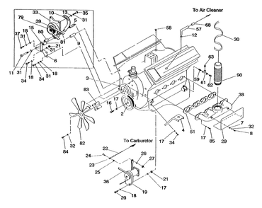 Engine Parts Diagram and Parts List for 4081-0  Generac Generator