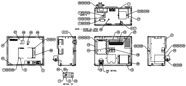 Av Hsb Panel 2a Battery Charger Diagram and Parts List for 0052250 (4005V04478)(2005) Generac Generator