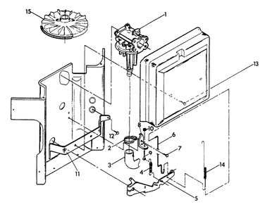 Carburetor Diagram and Parts List for 0864-1  Generac Generator