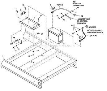Battery 27f Gb 5.4l And 6.8l Diagram and Parts List for QT08054JNSNA (6130357)(2010) Generac Generator