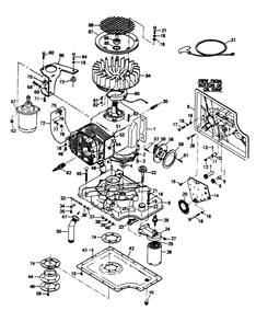 Engine Parts Diagram and Parts List for 6246-6  Generac Generator