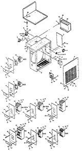 Ac Connection (Lower) Panel Diagram and Parts List for 9300-0  Generac Generator