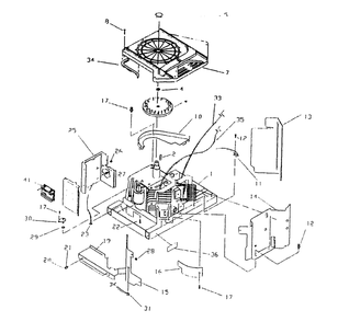 Engine Enclosure Diagram and Parts List for 0626-0  Generac Generator