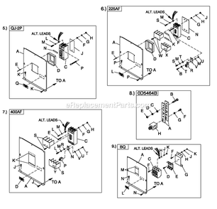 Cpl C2 And C4 Flex Hsb (4) Diagram and Parts List for QT06030KNAN (4939531)(2008) Generac Generator