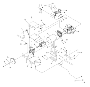 Generator 2 Diagram and Parts List for 0046753 (3981591 - 5694397)(2014) Generac Generator