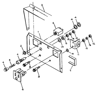Control Panel No. 61795 Diagram and Parts List for G2450 (8750-1)(8750-1) Generac Generator
