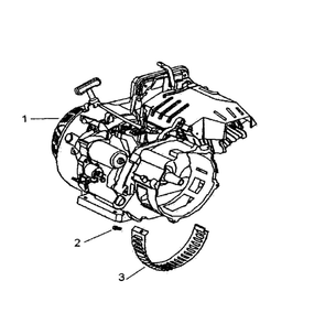 Engine Diagram and Parts List for 5943-0  Generac Generator