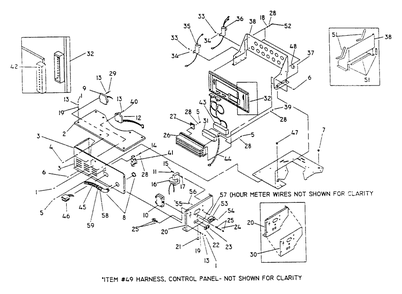 Control Panel Diagram and Parts List for 0802-0  Generac Generator
