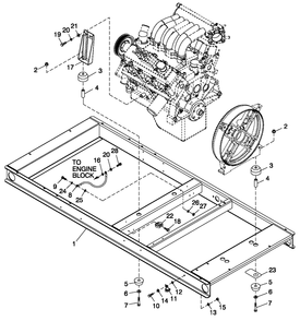 Ev Mtg Base 3.0l 30kw C2 Cpl Diagram and Parts List for 0052190 (4340373 - 4340512)(2006) Generac Generator