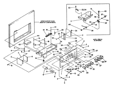 Control Panel Diagram and Parts List for 9516-0  Generac Generator