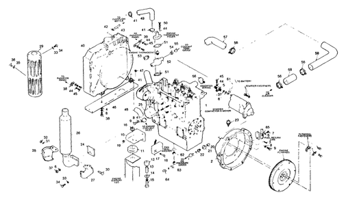Engine Accessories (Right Hand) Diagram and Parts List for 1008-B  Generac Welder