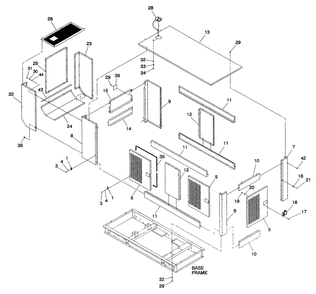 Compartment Diagram and Parts List for 4383-0  Generac Generator