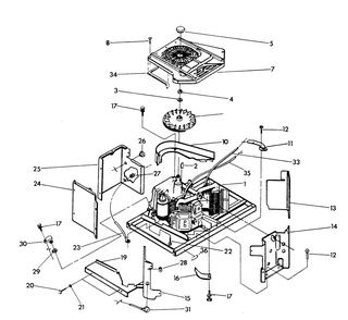 Sheet Metal Diagram and Parts List for 9206-1  Generac Generator