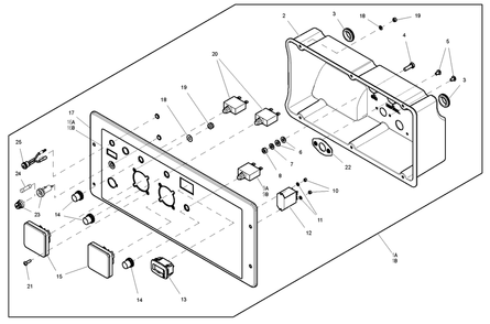 Ev C/Pnl Xp 50hz Portable Diagram and Parts List for 0064290 (7889711 - 7889758)(2013) Generac Generator