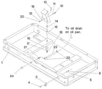 Part Location Diagram of A3684 Generac Base, Mount