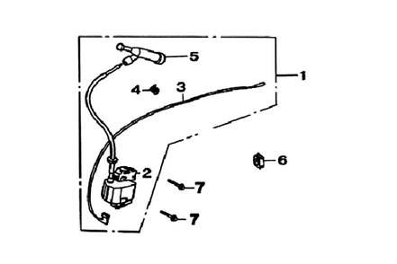 Ignition Diagram and Parts List for 005939-0  Generac Generator