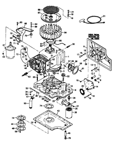 Engine Parts Diagram and Parts List for 6246-5  Generac Generator