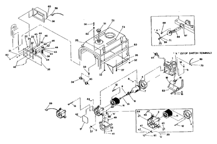 Svp-5000 Ac Generator (10/95) Diagram and Parts List for SVP5000 (9870-0)(9870-0) Generac Generator