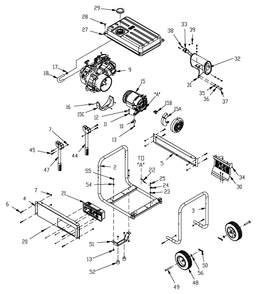 Part Location Diagram of 0G83260ST15 Generac Cradle end; 15org storm