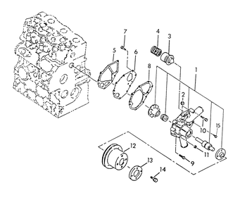 Water Pump Diagram and Parts List for 9319-0  Generac Generator