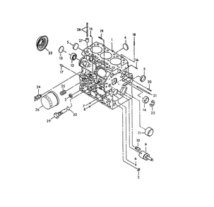 Cylinder Block Diagram and Parts List for 8950-2  Generac Generator