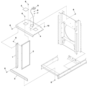 Coolings System 5.4l/6.8l O/S C3 Diagram and Parts List for QT05554AVNNA (5667087 - 5693557)(2009) Generac Generator