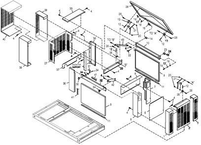 Compartment Diagram and Parts List for 0049480 (3770323 - 3776820)(2003) Generac Generator