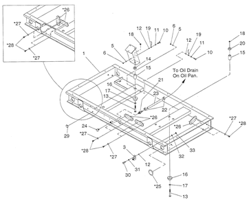 Mounting Base Diagram and Parts List for 0046260 (3580746)(2001) Generac Generator