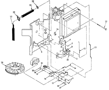 Gasoline Carburetor Diagram and Parts List for 9290-0  Generac Generator