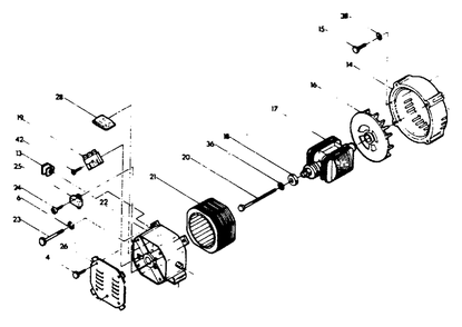 Part Location Diagram of 72088 Generac Stator 4 Kw Tgc Long