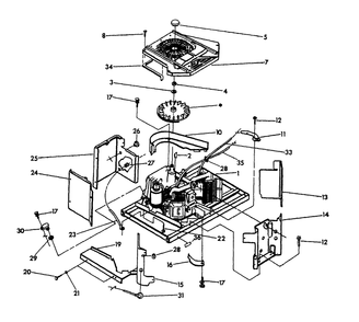 Engine Enclosure Diagram and Parts List for 0784-0  Generac Generator